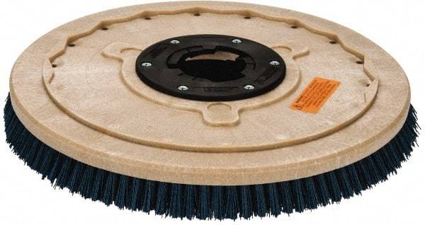 PRO-SOURCE - 20" Diam Scrubbing Brush - 20" Machine, 1-1/2" Trim Length, Blue Pad, Silicone Carbide & Nylon - A1 Tooling