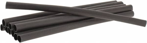 3M - 6" Long, 3:1, Polyolefin Heat Shrink Electrical Tubing - Black - A1 Tooling