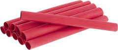 3M - 6" Long, 3:1, Polyolefin Heat Shrink Electrical Tubing - Red - A1 Tooling