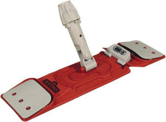 Unger - 15-3/4" Long x 4-1/4" Wide Nylon Plastic Flat Mop Holder - Red & Gray, Socket/Pin - A1 Tooling