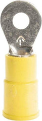 3M - 12-10 AWG Partially Insulated Crimp Connection Circular Ring Terminal - 1/4" Stud, 1.26" OAL x 0.53" Wide, Copper Contact - A1 Tooling