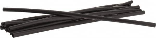 3M - 6" Long, 2:1, Polyolefin Heat Shrink Electrical Tubing - Black - A1 Tooling