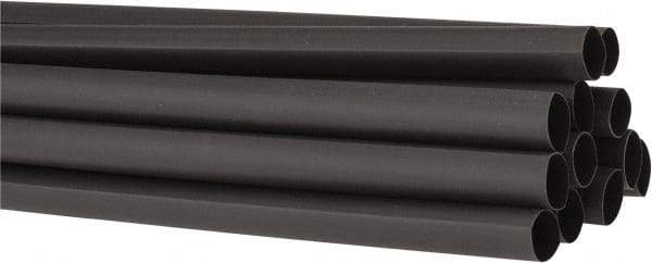 3M - 48" Long, 2:1, Polyolefin Heat Shrink Electrical Tubing - Black - A1 Tooling