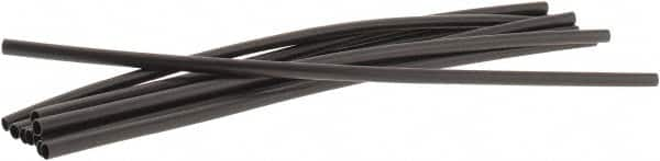 3M - 6" Long, 2:1, Polyolefin Heat Shrink Electrical Tubing - Black - A1 Tooling