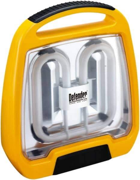 Probuilt Lighting - 38 Watt, Electric, Fluorescent Portable Floor Work Light - 10' Cord, 1 Head, 2,850 Lumens, 14" High - A1 Tooling