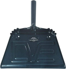 Ability One - 13" Wide Handheld Dustpan - Steel Body, 4" Handle, Black - A1 Tooling