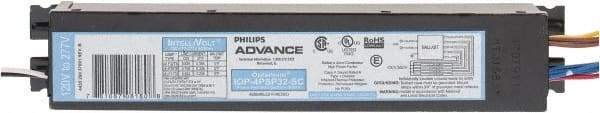 Philips Advance - 4 Lamp, 120-277 Volt, 0.50 to 0.93 Amp, 0 to 39 Watt, Programmed Start, Electronic, Nondimmable Fluorescent Ballast - 0.88, 0.90 Ballast Factor, T8 Lamp - A1 Tooling