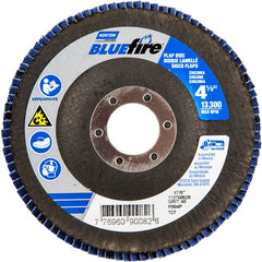 ‎4-1/2 × 7/8″ BlueFire Fiberglass HD Flat Flap Disc Type 27 P40 Grit R884P1 Zirconia Alumina - A1 Tooling