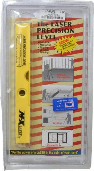 Laser Tools Co. - 1 Beam 1,000' Max Range Laser Precision Level - Red Beam, 1/8" at 100' Accuracy, 241.3mm Long x 1" Wide x 1-1/8" High, Battery Included - A1 Tooling