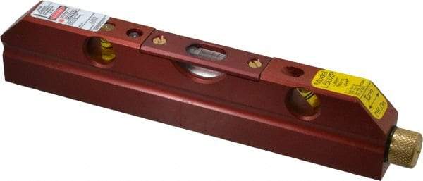 Laser Tools Co. - 1 Beam 500' Max Range Torpedo Laser Micro Level - Red Beam, 1/8" at 100' Accuracy, 165.1mm Long x 16mm Wide x 33.66mm High, Battery Included - A1 Tooling