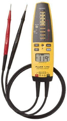 Fluke - 10.2 VAC/VDC to 600 VAC/VDC, Voltage Tester - LCD and LED Display, +/-2% Basic DC Accuracy, AAA Power Supply - A1 Tooling