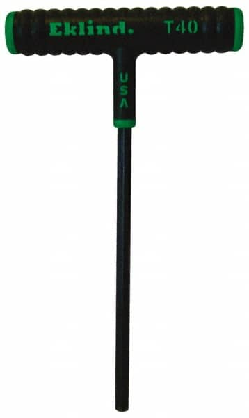 Eklind - T45 Standard Torx Key - T-Handle Cushion Grip, 6" Length Under Head - A1 Tooling