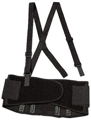 Ergodyne - Size 2XL, Spandex Belt with Adjustable Shoulder Straps - 42 to 46" Waist, Detachable Strap, Black - A1 Tooling