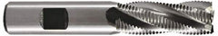 Hertel - 3/8" Diam, Fine Pitch, 1-1/2" LOC, 4 Flute Cobalt Roughing Square End Mill - Uncoated, 3-1/4" OAL, 3/8" Shank Diam, Single End, Centercutting, 30° Helix - A1 Tooling