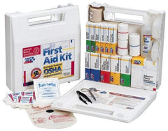 First Aid Only - 62 Piece, 10 Person, Full First Aid Kit - 9" Wide x 2-1/2" Deep x 8-3/8" High, Plastic Case - A1 Tooling