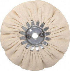 Made in USA - 6" Diam x 1/2" Thick Unmounted Buffing Wheel - 14 Ply, Bias Cut, 5/8" Arbor Hole - A1 Tooling