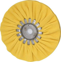 Made in USA - 6" Diam x 1/2" Thick Unmounted Buffing Wheel - 14 Ply, Bias Cut, 5/8" Arbor Hole - A1 Tooling