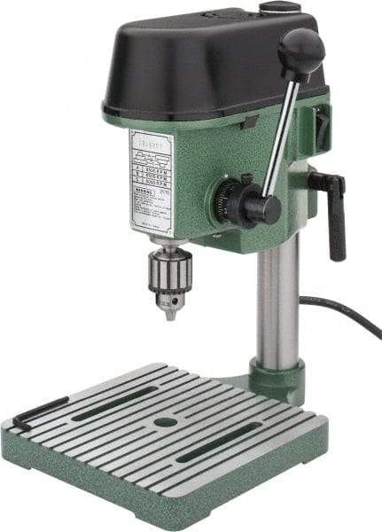 Enco - 4-5/16" Swing, Step Pulley Drill Press - 3 Speed, Single Phase - A1 Tooling