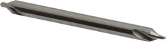 Made in USA - #1 Plain Cut 60° Incl Angle Solid Carbide Combo Drill & Countersink - A1 Tooling