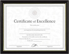 Dax - Black Document Holders-Certificate/Document - 11" High x 8-1/2" Wide - A1 Tooling