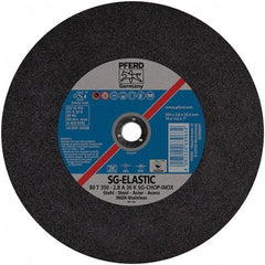 PFERD - 14" Aluminum Oxide Cutoff Wheel - 3/32" Thick, 1" Arbor, Use with Stationary Tools - A1 Tooling