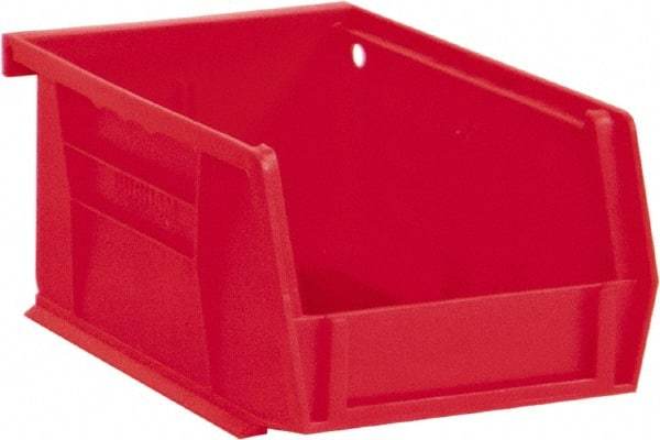 Durham - 5-7/16" Deep, Red Plastic Hang and Stack Bins - 3" High x 4-3/16" Wide x 5-7/16" Long - A1 Tooling