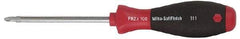 Wiha - #2, Round Shaft Phillips Screwdriver - 12" Blade Length, Ergonomic Handle - A1 Tooling