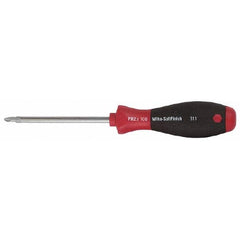 Wiha - #1, 7-1/2" OAL, Round Shaft Phillips Screwdriver - Exact Industrial Supply