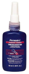 Permatex - 50 mL Bottle, Red, High Strength Liquid Threadlocker - Series 262, 24 hr Full Cure Time, Hand Tool, Heat Removal - A1 Tooling