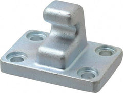 Gibraltar - 1 Lb Capacity, 0.41" Mounting Hole, Steel Clamp Latch Plate & Hook Assembly - 2.13" Base Length x 3.13" Base Width - A1 Tooling