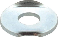 Gibraltar - Zinc Plated, Carbon Steel, Flanged Washer for 1/4" Diam Clamp Spindle - 1/4-20 Thread, 0.27" Hole Diam, 0.69" Overall Diam, 0.45" Between Flanges - A1 Tooling