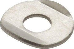 Gibraltar - Stainless Steel, Flanged Washer for Clamp Spindle - 10-32 Thread, 0.2" Hole Diam, 0.56" Overall Diam, 0.36" Between Flanges - A1 Tooling