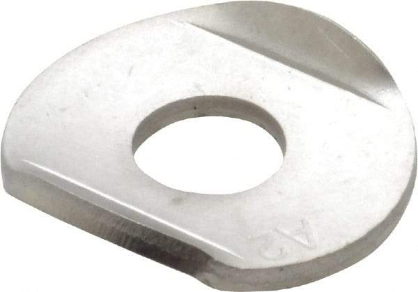 Gibraltar - Stainless Steel, Flanged Washer for 5/16" Diam Clamp Spindle - 5/16-18 Thread, 0.33" Hole Diam, 0.88" Overall Diam, 0.63" Between Flanges - A1 Tooling