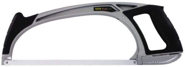 Stanley - 12" Hacksaw - 4-3/4" Throat Depth, Aluminum Handle, Contoured Design D-Style Handle - A1 Tooling