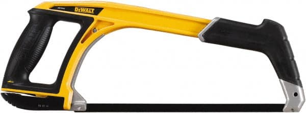 DeWALT - 12" Hacksaw - 4-3/4" Throat Depth, Aluminum Handle with Rubber Grip Insert, Ergonomically Design D-Style Handle - A1 Tooling