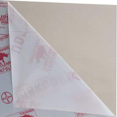 Made in USA - 1/8" Thick x 4' Wide x 4' Long, Polycarbonate Sheet - Gray, Rockwell R-118 Hardness, ±10% Tolerance - A1 Tooling