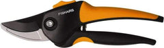 Fiskars - By-Pass Pruner - 5/8" Long Steel Blade, 5-1/2" Long Comfort Hand Grip Handle - A1 Tooling