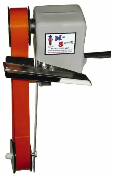 Mini-Skimmer - 12" Reach, 0.25 GPH Oil Removal Capacity, 115 Max Volt Rating, Belt Oil Skimmer - 40 to 125°F - A1 Tooling