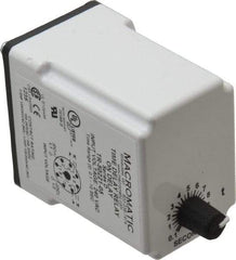 Macromatic - 8 Pin, Multiple Range DPDT Time Delay Relay - 10 Contact Amp, 240 VAC, Knob - A1 Tooling