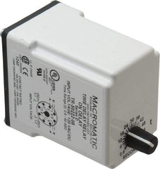 Macromatic - 8 Pin, Multiple Range DPDT Time Delay Relay - 10 Contact Amp, 120 VAC/VDC, Knob - A1 Tooling