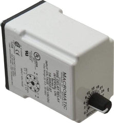 Macromatic - 8 Pin, Multiple Range DPDT Time Delay Relay - 10 Contact Amp, 120 VAC/VDC, Knob - A1 Tooling