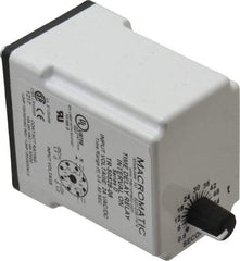 Macromatic - 8 Pin, Multiple Range DPDT Time Delay Relay - 10 Contact Amp, 24 VAC/VDC, Knob - A1 Tooling