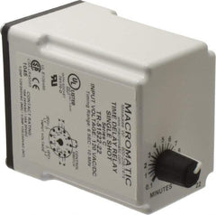 Macromatic - 11 Pin, 10 min Delay, Multiple Range DPDT Time Delay Relay - 10 Contact Amp, 120 VAC/VDC, Knob - A1 Tooling