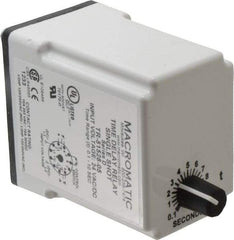 Macromatic - 11 Pin, Multiple Range DPDT Time Delay Relay - 10 Contact Amp, 24 VAC/VDC, Knob - A1 Tooling