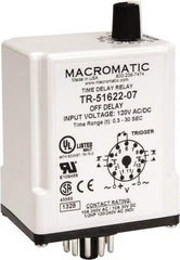 Macromatic - 11 Pin, Multiple Range DPDT Time Delay Relay - 10 Contact Amp, 120 VAC/VDC, Knob - A1 Tooling