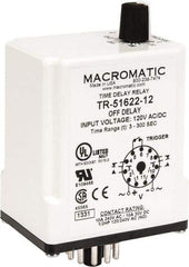 Macromatic - 11 Pin, Multiple Range DPDT Time Delay Relay - 10 Contact Amp, 120 VAC/VDC, Knob - A1 Tooling