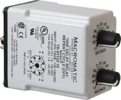 Macromatic - 8 Pin, Multiple Range DPDT Time Delay Relay - 10 Contact Amp, 120 VAC/VDC, Knob - A1 Tooling