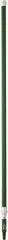 Vikan - 115 x 1-1/4" Aluminum Squeegee Handle - European Threaded Connection, Green, Telescoping - A1 Tooling