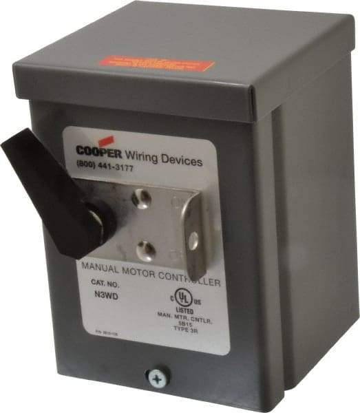 Cooper Wiring Devices - Steel Pushbutton Switch Enclosure - 3 NEMA Rated - A1 Tooling