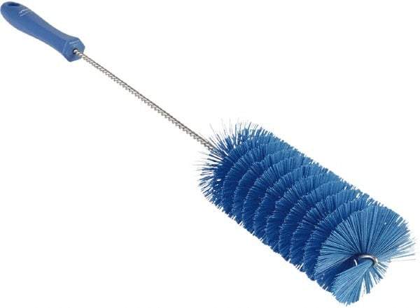 Vikan - 2-3/8" Diam Polyester Valve Brush - 19-5/8" OAL, 5-13/16" Head Length, Polypropylene & Stainless Steel Handle - A1 Tooling